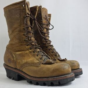 Double-H 12" Logger Full Grain Leather Western Work Men's Boot DH9760